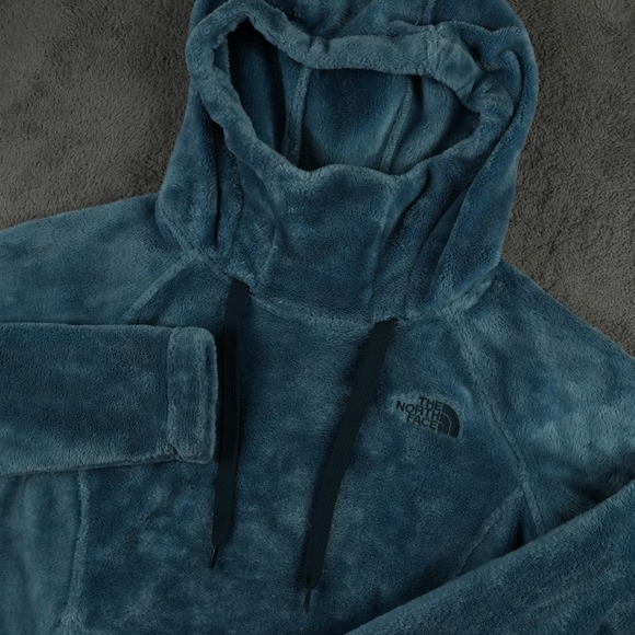 The North Face Tops - The North Face Bellarine Hoodie Women XS Blue High Pile Fleece Pullover Soft